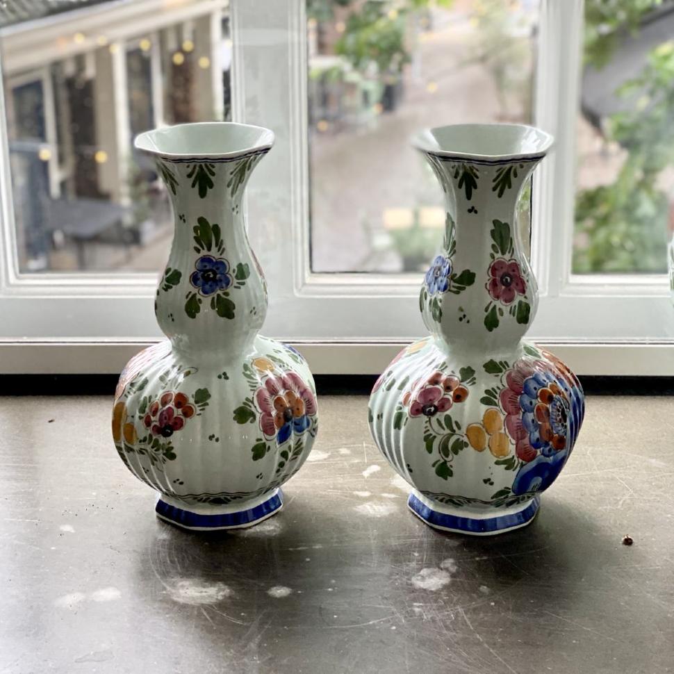 Ваза 27 см Delft ручная роспись Голландия полихром