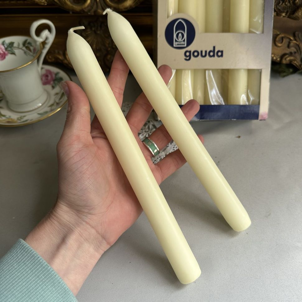 Свеча кремовая 23 см