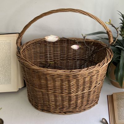 Корзина овальная 40 см с ручкой