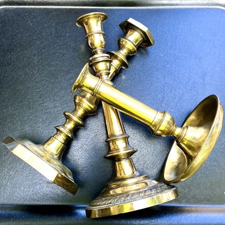 Подсвечник 29 см латунь Франция
