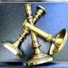 Подсвечник 29 см латунь Франция