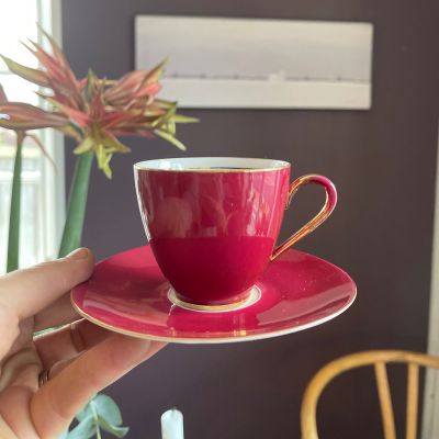 Кофейная пара 100 мл Bareuther Бавария Германия (вишня)