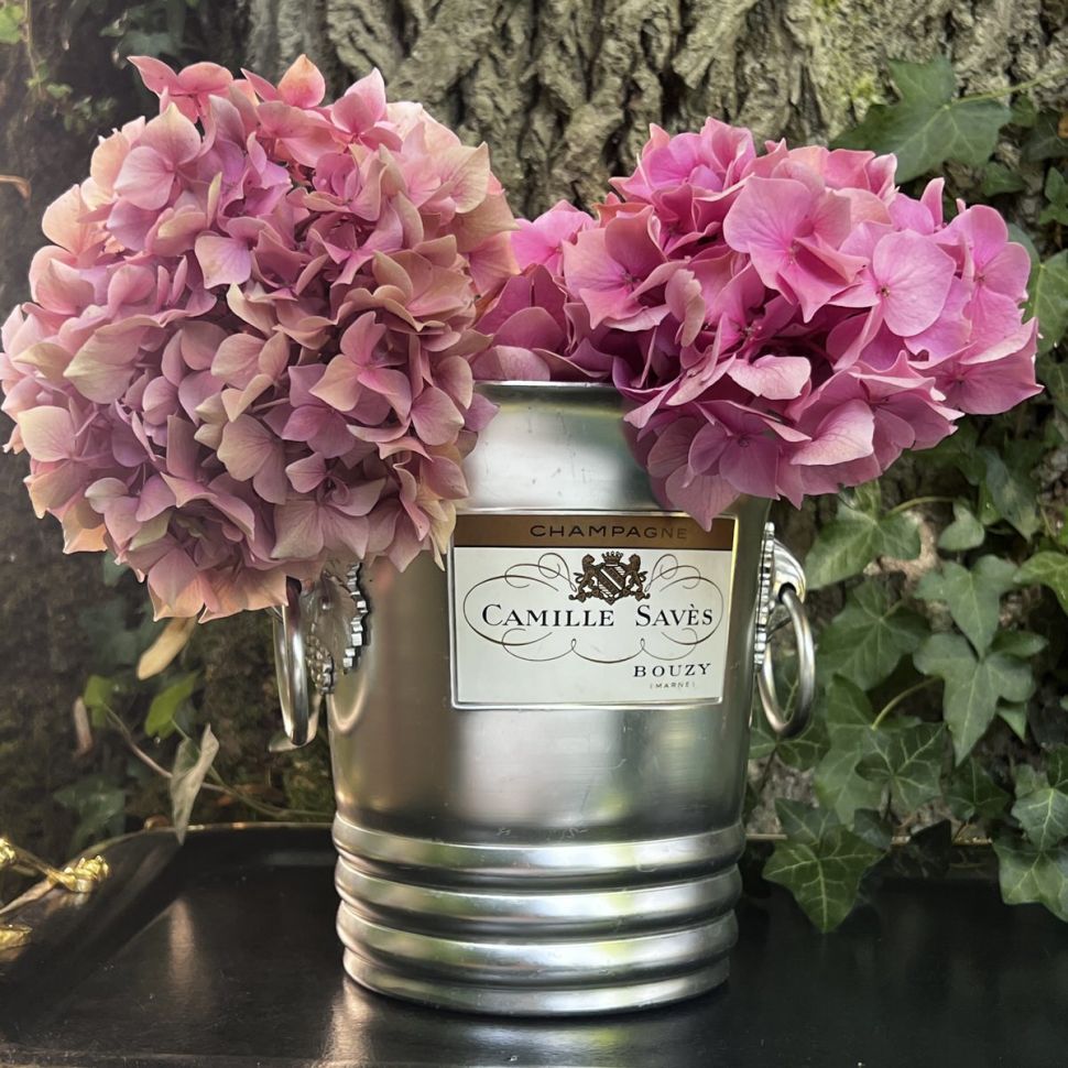 Ведро для бутылки шампанского 20 см хром Франция