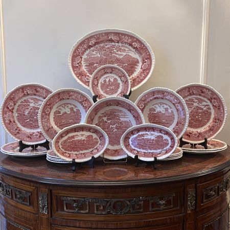 Тарелка углубленная Adams Wedgwood group English Scenic 25 см Англия      