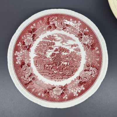 Тарелка углубленная Adams Wedgwood group English Scenic 25 см Англия      