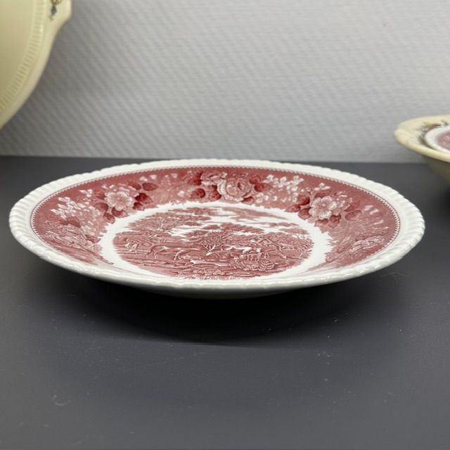 Тарелка углубленная Adams Wedgwood group English Scenic 25 см Англия      