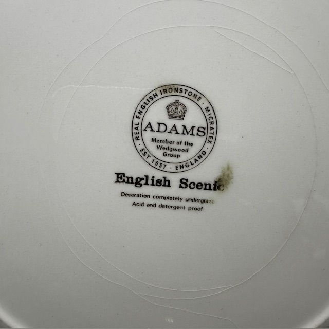 Тарелка углубленная Adams Wedgwood group English Scenic 25 см Англия      
