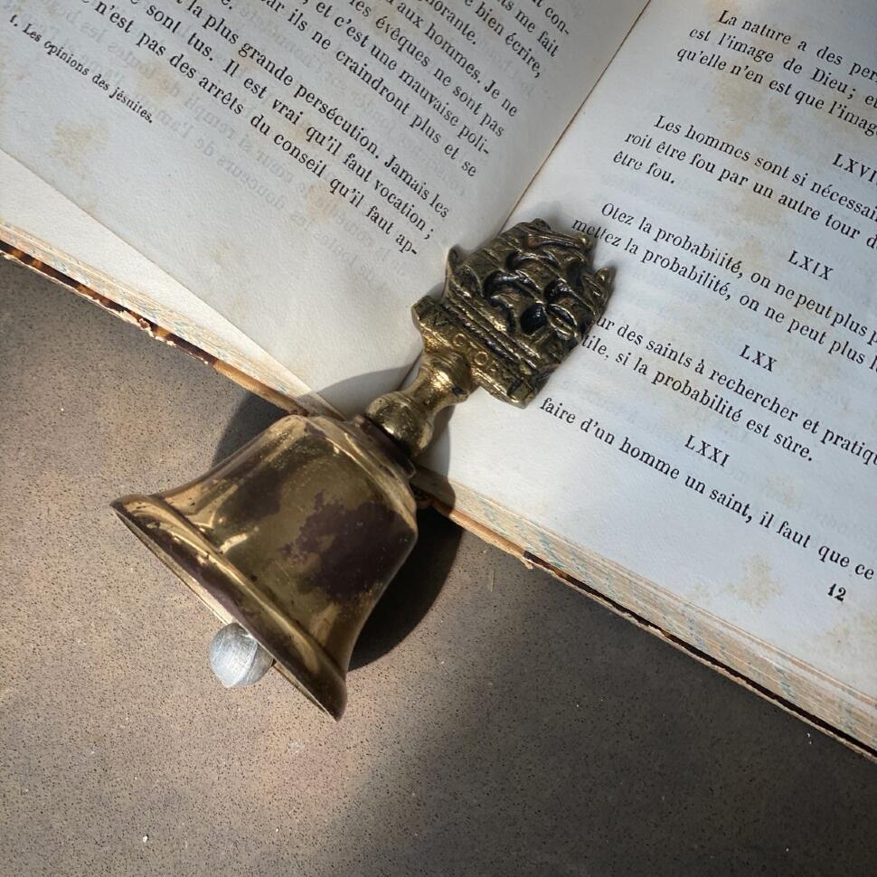 Колокольчик 9 см Корабль латунь