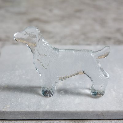 Статуэтка собака Сеттер хрусталь Швеция