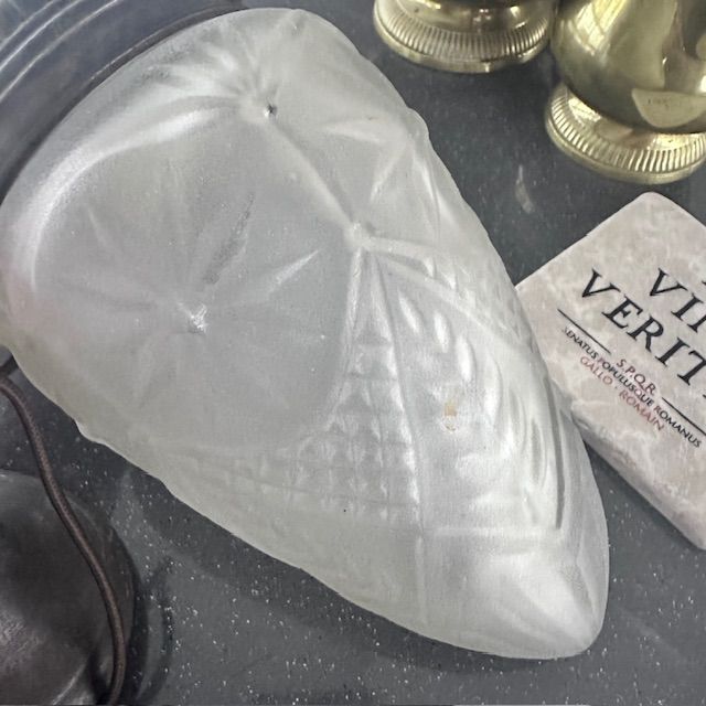 Люстра потолочная желудь 22 см хрусталь медь 50-е гг. Франция