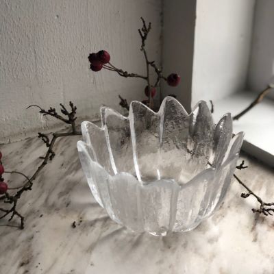 Подсвечник конфетница 13 граней-лепестки хрусталь Швеция