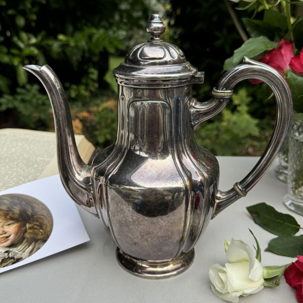Чайник кофейник 1 л серебрение 
