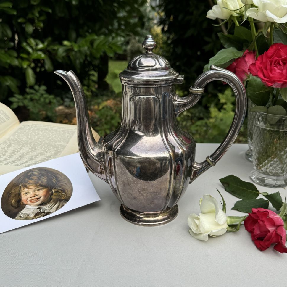 Чайник кофейник 1 л серебрение 
