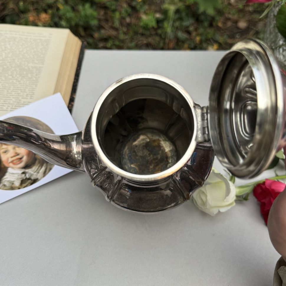 Чайник кофейник 1 л серебрение 