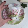 Чайная пара Royal Albert Blossom Time 200 мл 1950-е гг. Англия 