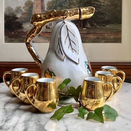 Кувшин 650 мл и 6 чашечек 50 мл набор для напитков FD Porcelain de Luxe Франция
