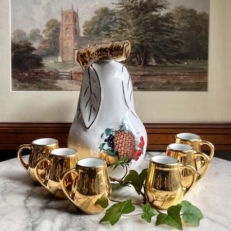 Кувшин 650 мл и 6 чашечек 50 мл набор для напитков FD Porcelain de Luxe Франция