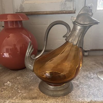 Кувшин 1 л стекло цветное олово, Италия