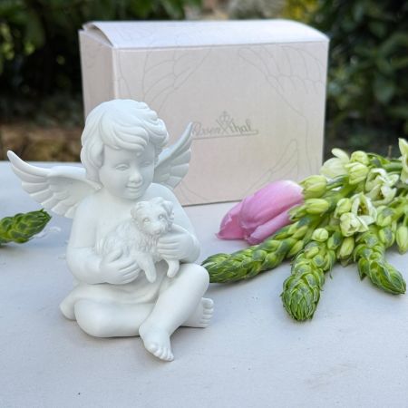 Статуэтка Ангел с собачкой Rosenthal 10 см Германия  