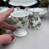 Подставка для яйца Лесные цветы Porcelain de Paris 6 см Франция фарфор