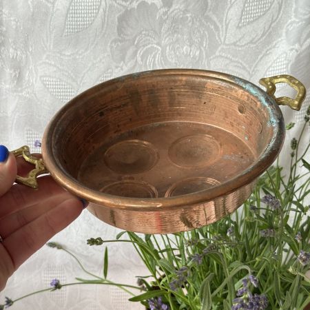 Форма для пончиков 18 см медь латунь старинная