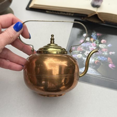 Чайник 13 см медь латунь