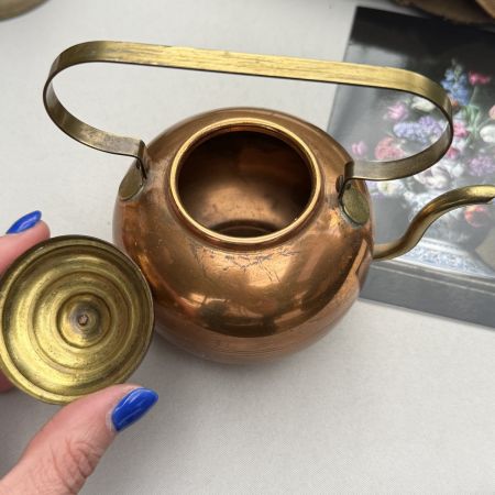 Чайник 13 см медь латунь