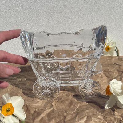 Шкатулка Повозка 16 см хрусталь Богемия
