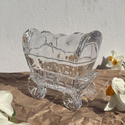 Шкатулка Повозка 16 см хрусталь Богемия