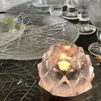 Подсвечник Артишок хрусталь Швеция уценка