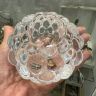 Подсвечник Ежевика Orrefors 10 см хрусталь большой  