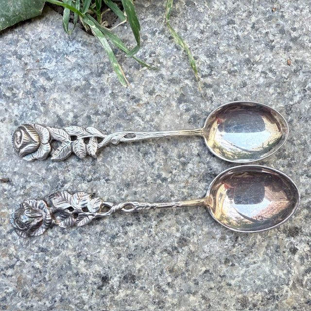 Ложка чайная Хильдесхаймская роза 10 см серебрение Antiko 100