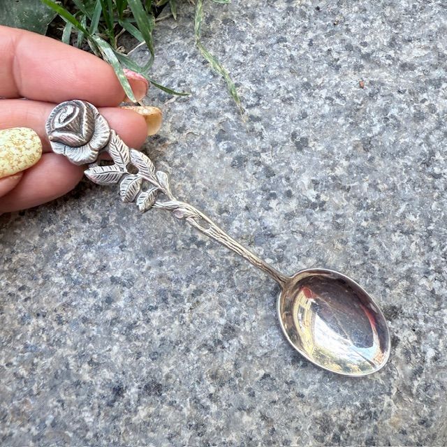 Ложка чайная Хильдесхаймская роза 10 см серебрение Antiko 100