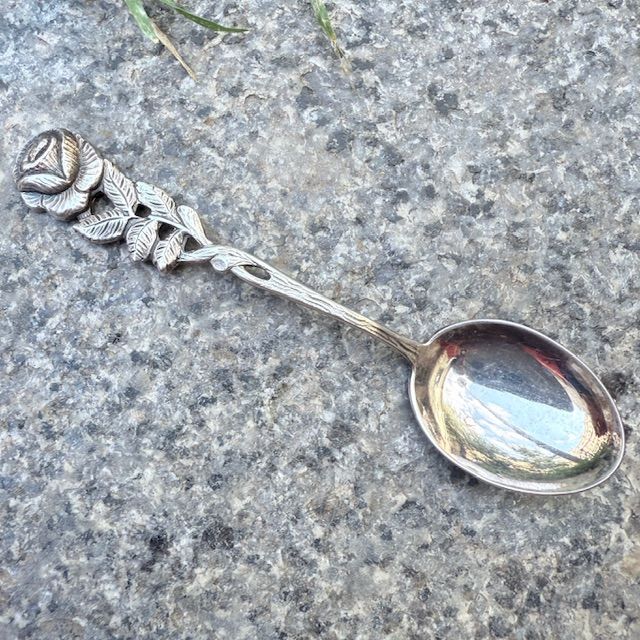 Ложка чайная Хильдесхаймская роза 10 см серебрение Antiko 100