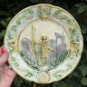 Тарелка Jeanne d'Arc 22 майолика Франция