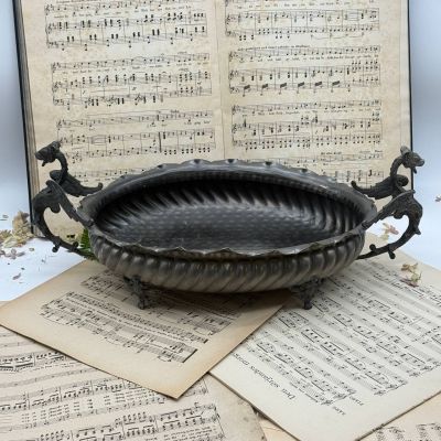 Кашпо жардиньерка 28 см олово Италия