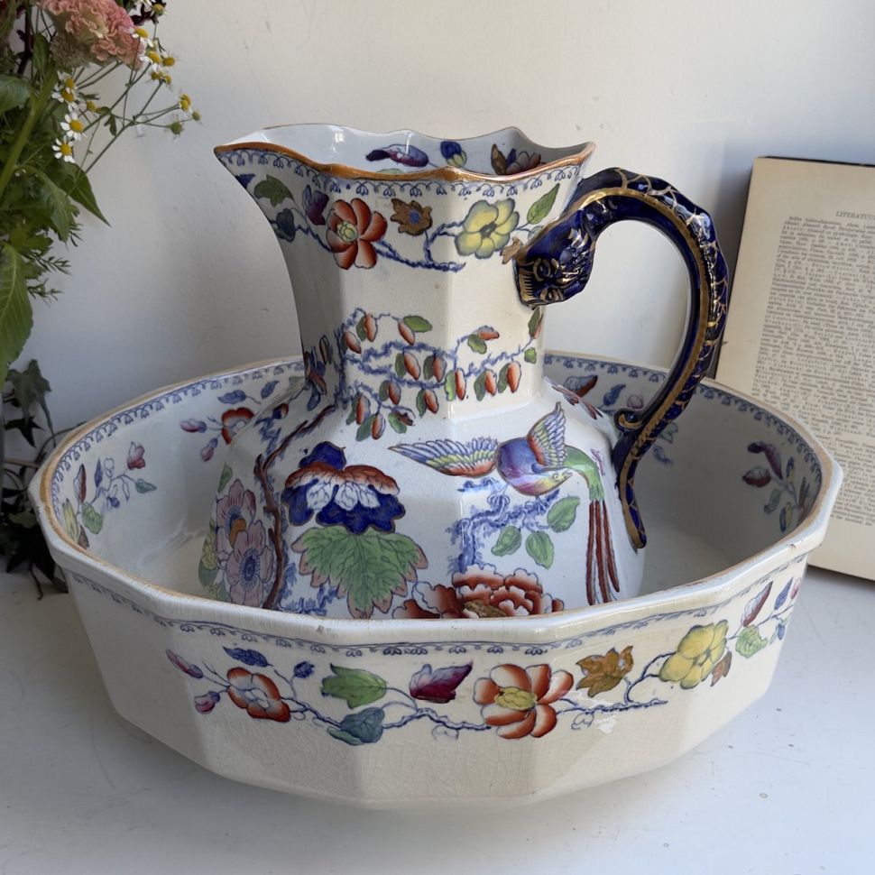 Набор для умывания в китайском стиле «Летящая птица» Mason's Ironstone