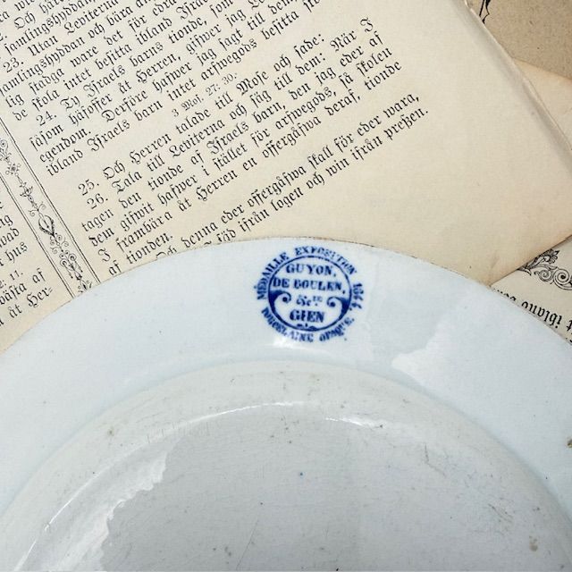 Тарелка Gien Les Jours de Guignon 20 см Франция 