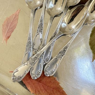 Ложка чайная 15 см серебрение Франция