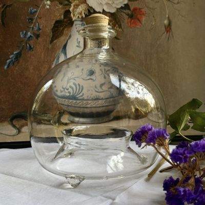 Мухоловка 17 см стекло Франция