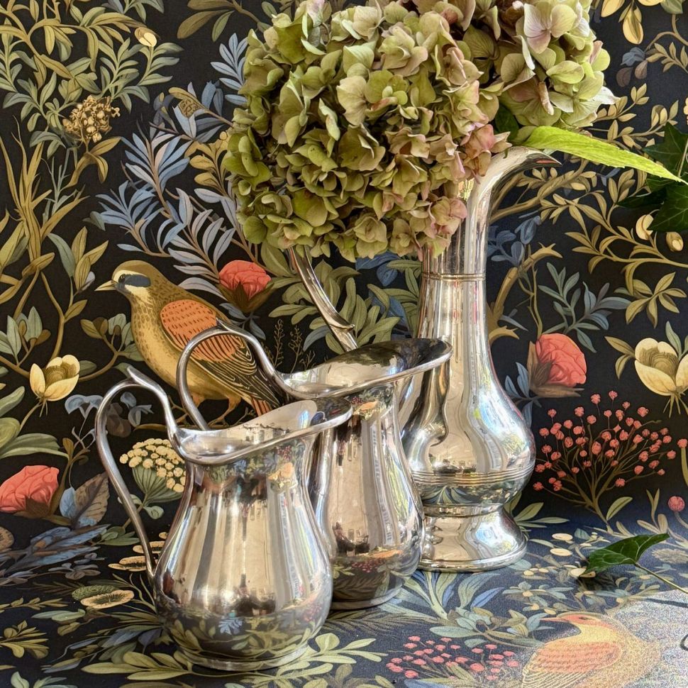 Кувшин 900 мл мельхиор серебрение  