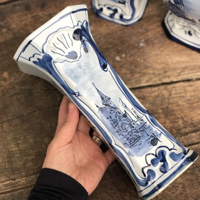 Ваза 25 см Церковь Delft