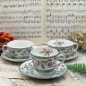 Сет с изъянами Copeland Spode Audley 6 предметов Англия