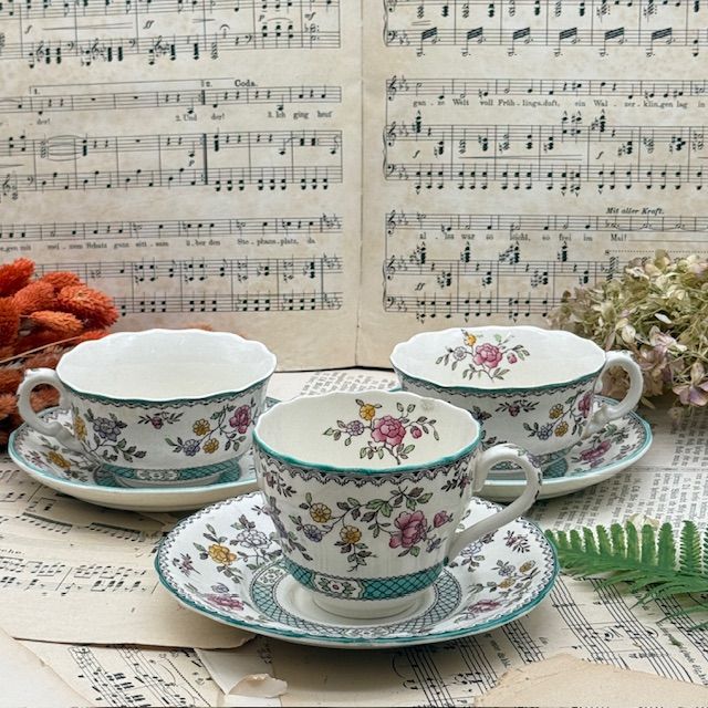 Сет с изъянами Copeland Spode Audley 6 предметов Англия