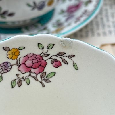 Сет с изъянами Copeland Spode Audley 6 предметов Англия