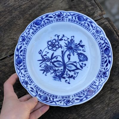 Тарелка глубокая 21,5 см Синий лук Blue Onion Triptis Porzellan Германия