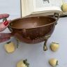 Дуршлаг с ручками 20 см медь латунь