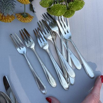 Вилка десертная Ruban Croisés 16,5 см серебрение