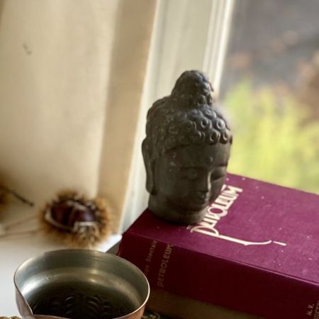 Статуэтка голова Будды керамика