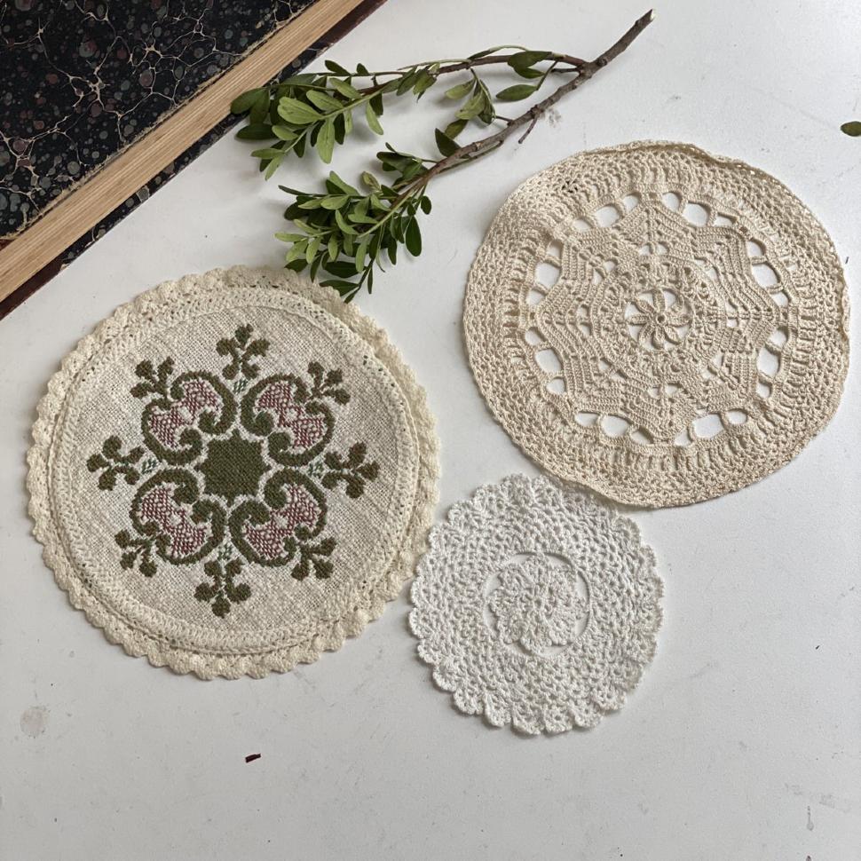Салфетка кружевная, набор 3 шт.